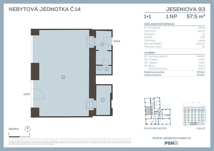 Komerční prostor v ulici Jana Želivského (14)
